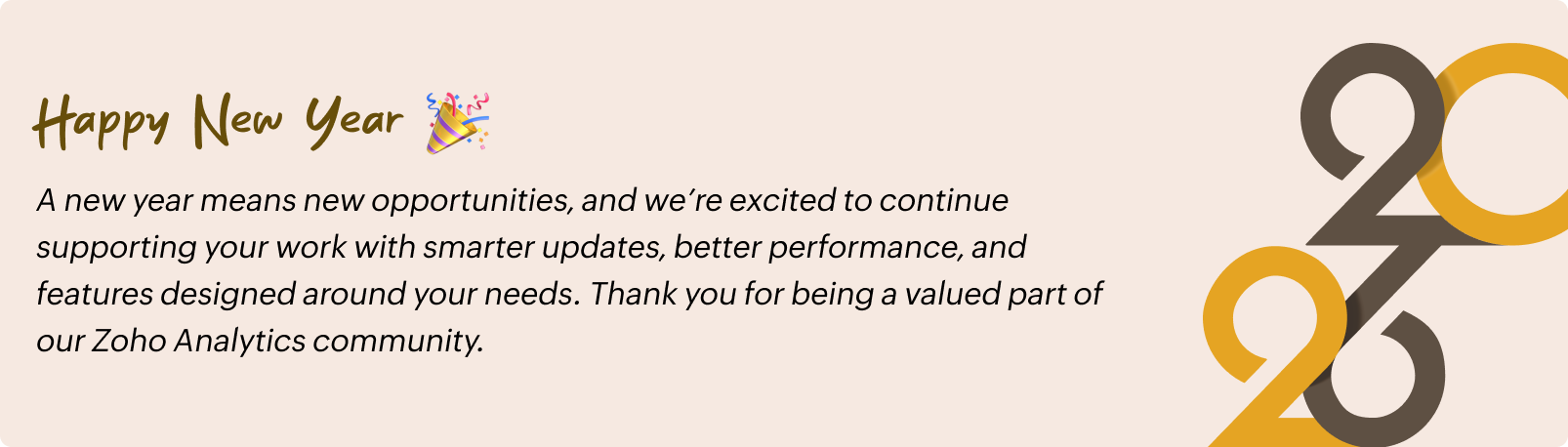 New Year 2026 banner