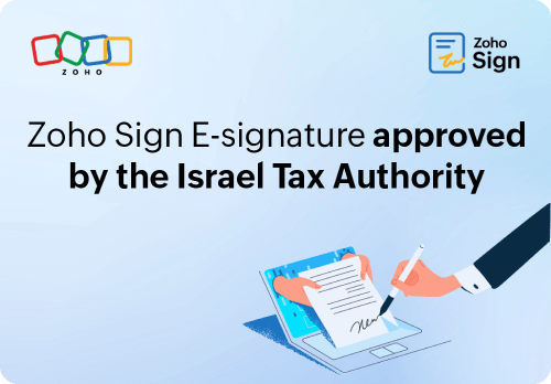 Zoho Sign approved by Israel Tax Authority