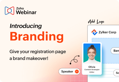 Zoho Webinar Branding