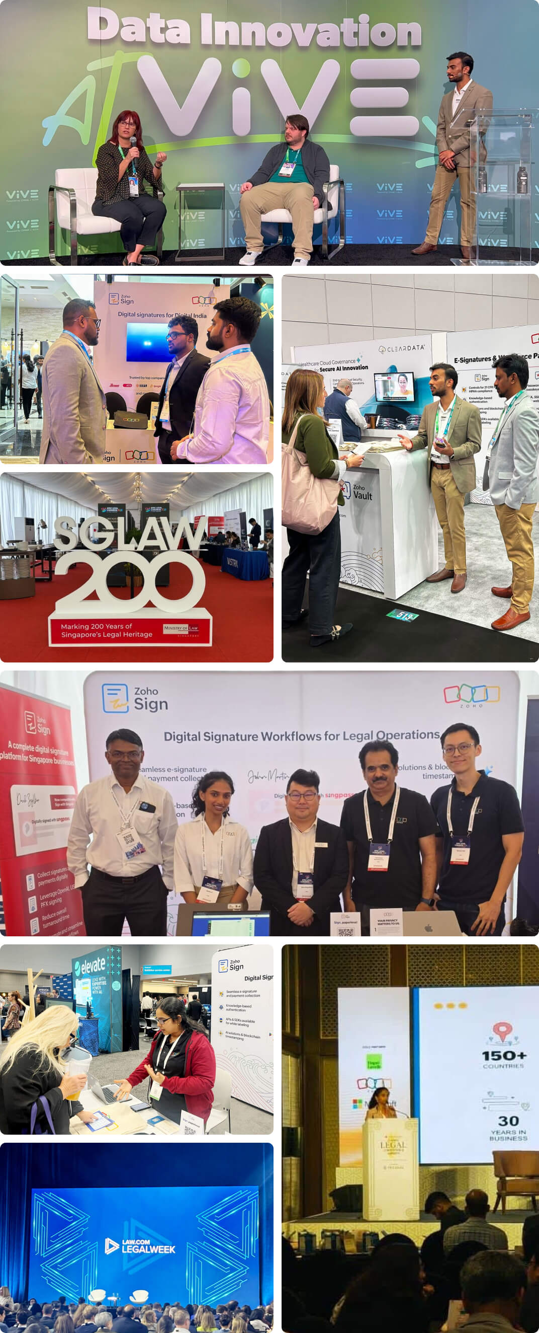 Gallery recap from Zoho Sign events