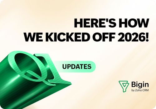 Zoho Bigin Q1 update