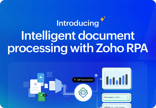 Zoho RPA intelligent document processing