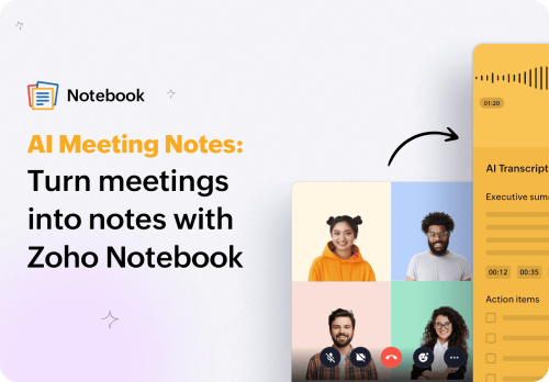 Zoho Notebook AI Meeting Notes