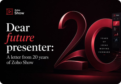 20 years of Zoho Show