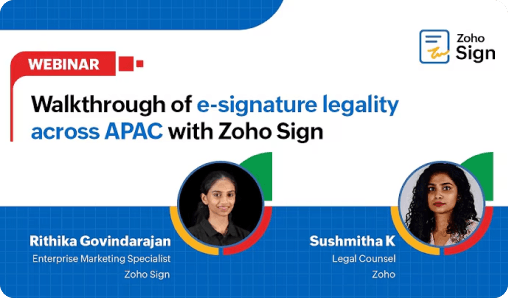 Zoho Sign for APAC