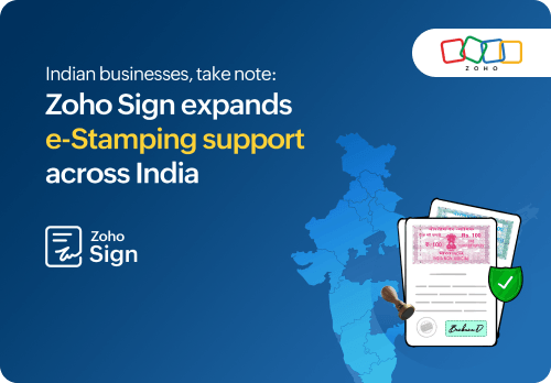 Zoho Sign expands e-Stamping support across India