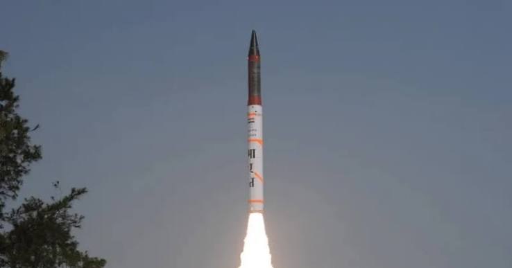 Agni-4 ballistic missile launch