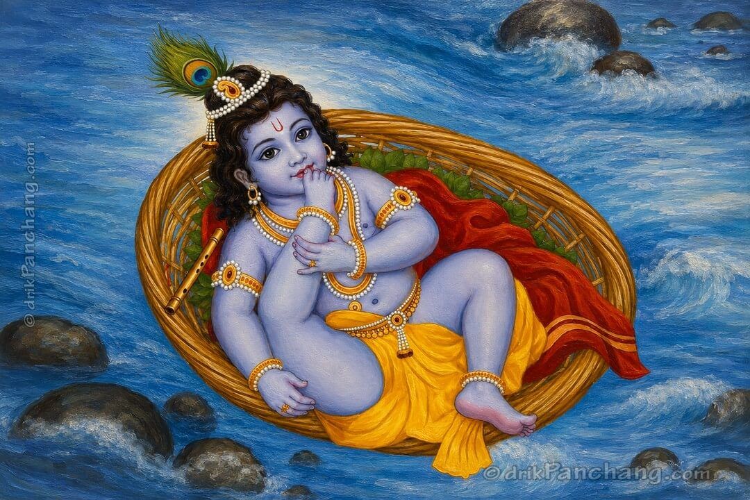 Bhagwan Krishna as the divine child