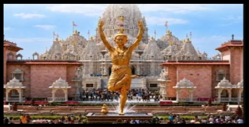 The BAPS Swaminarayan Mandir in Paris